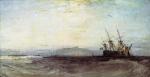 水彩大师 William Turner_A_Ship_Aground